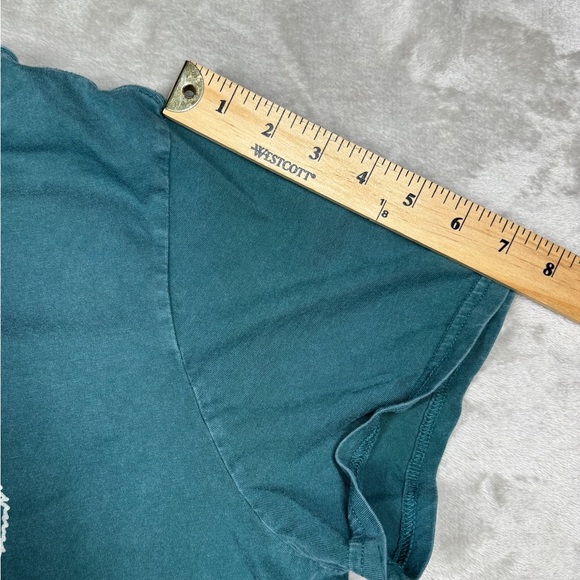 Lucky Brand Christmas Holiday Winter Green Cotton Crewneck T-Shirt Top Size XXL - Picture 9 of 14